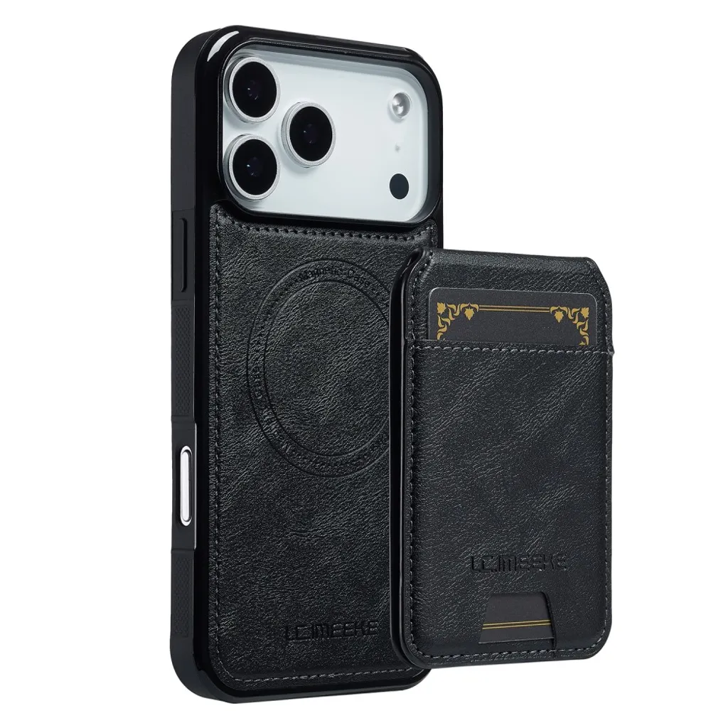 iPhone 18 Pro Max/17 Pro Max MagSafe Deksel med avtakbar kortholder – Svart v:3232987
