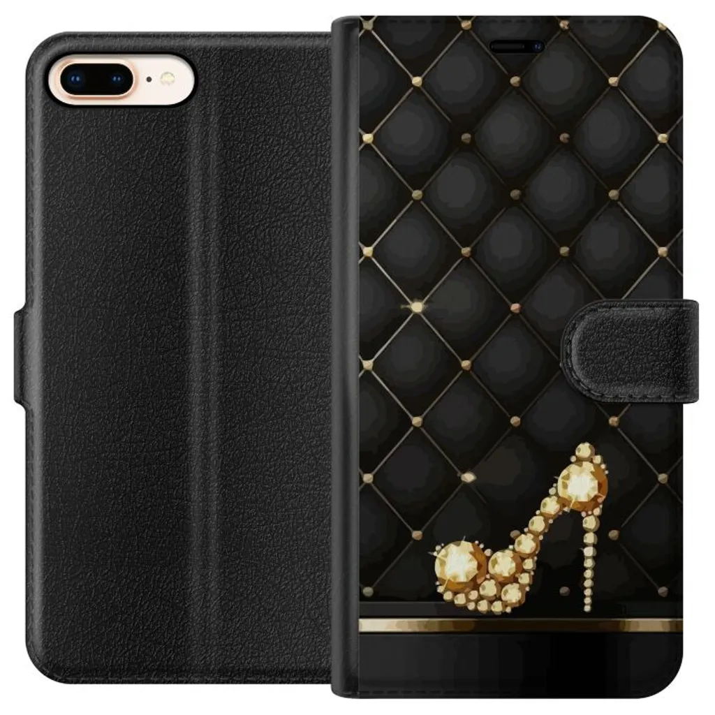 Apple iPhone 7 Plus Sort Lommebokdeksel Lyxig Sko v:2391096
