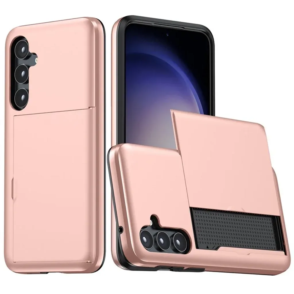 Samsung Galaxy S25 Plus deksel med kortspor – Rose gull v:4736632