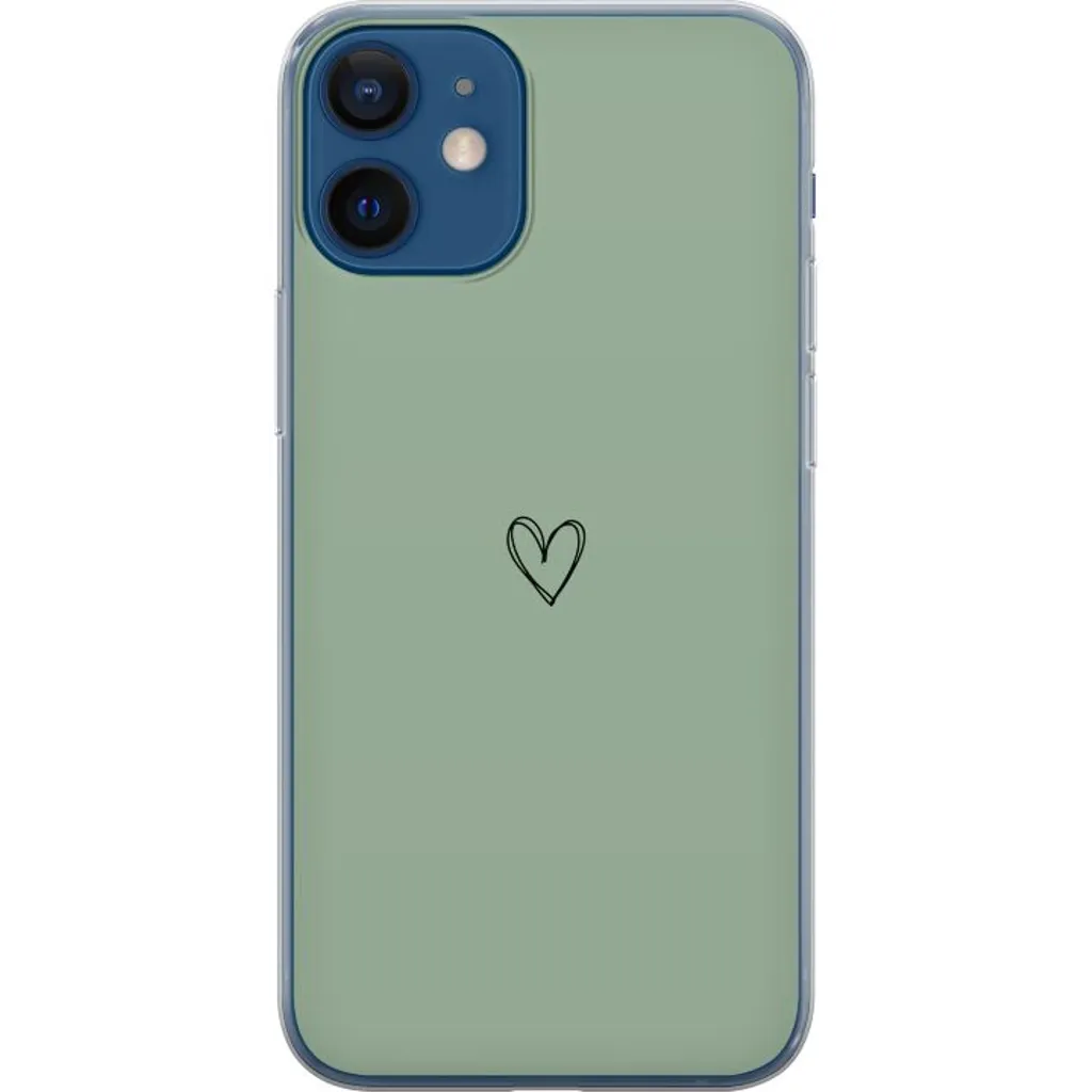 Apple iPhone 12 mini Gjennomsiktig Telefondeksel Hjärta v:8396428