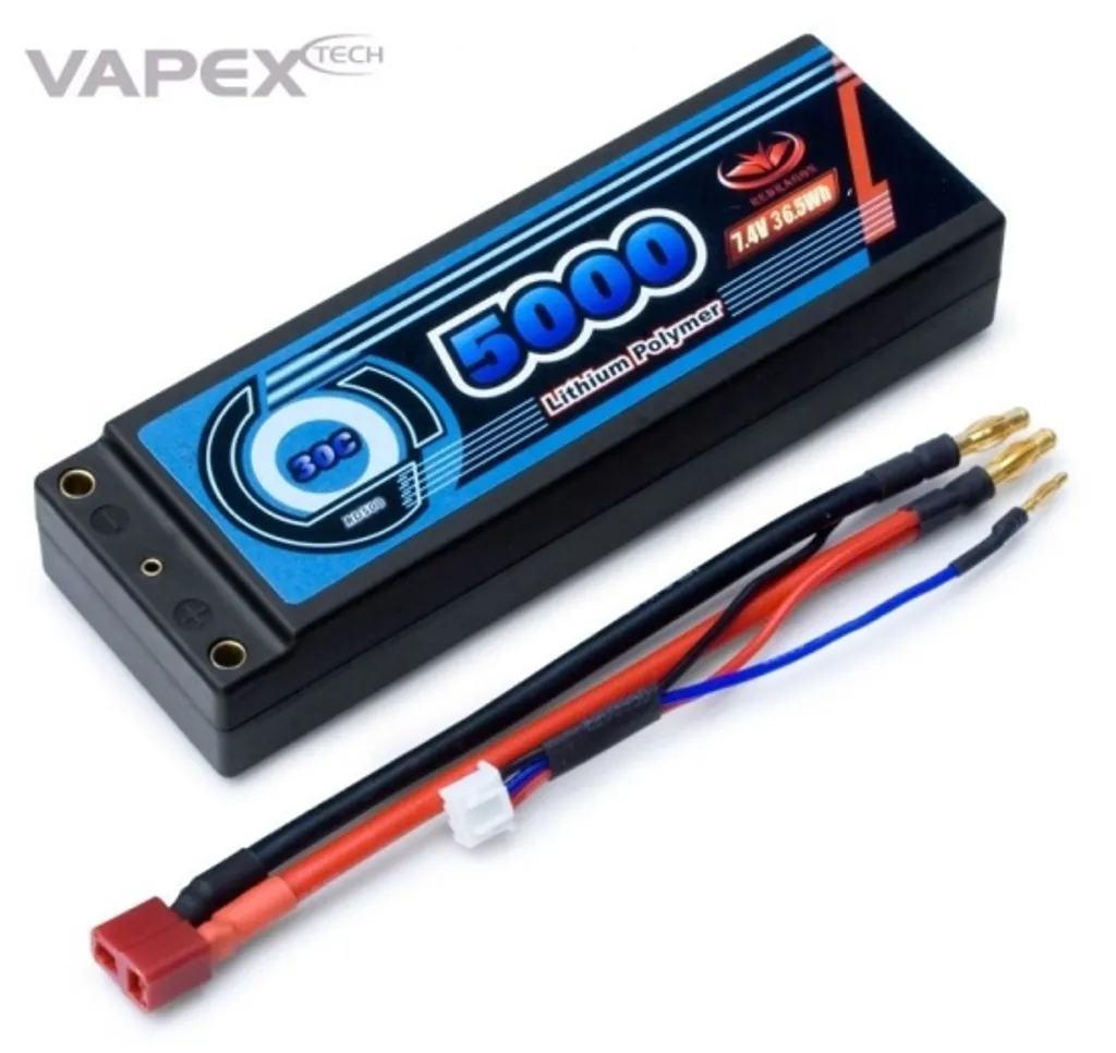 Batteri Li-Po 2S 7,4v 30C 5000mAh Hard T-kontakt v:1754840