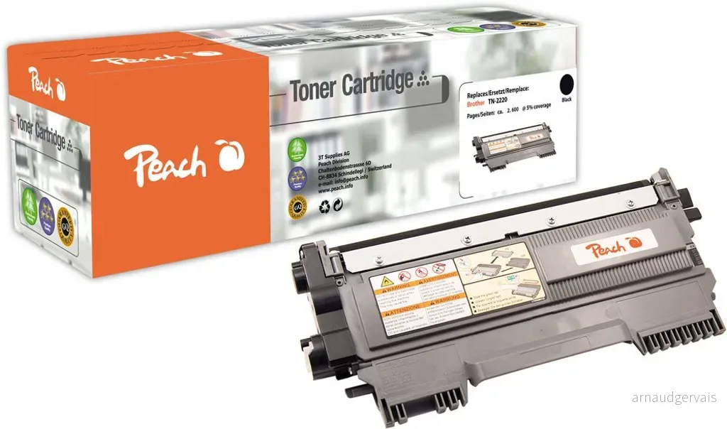 Peach-tonerkassetter som passer Brother DCP 7060D tonerkassett, svart v:9488078