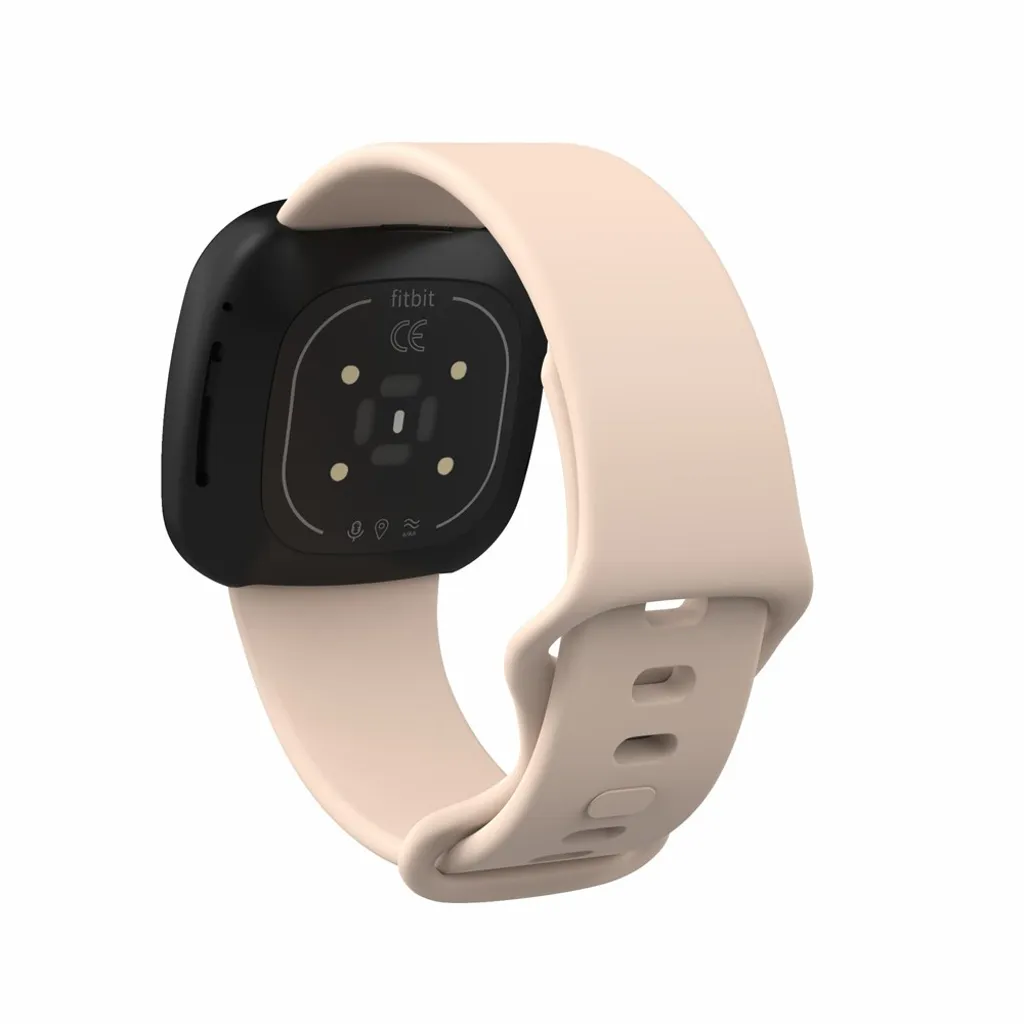 Øko-vennlig Fitbit Versa 3 etc. bånd – Lyse rosa v:7720681