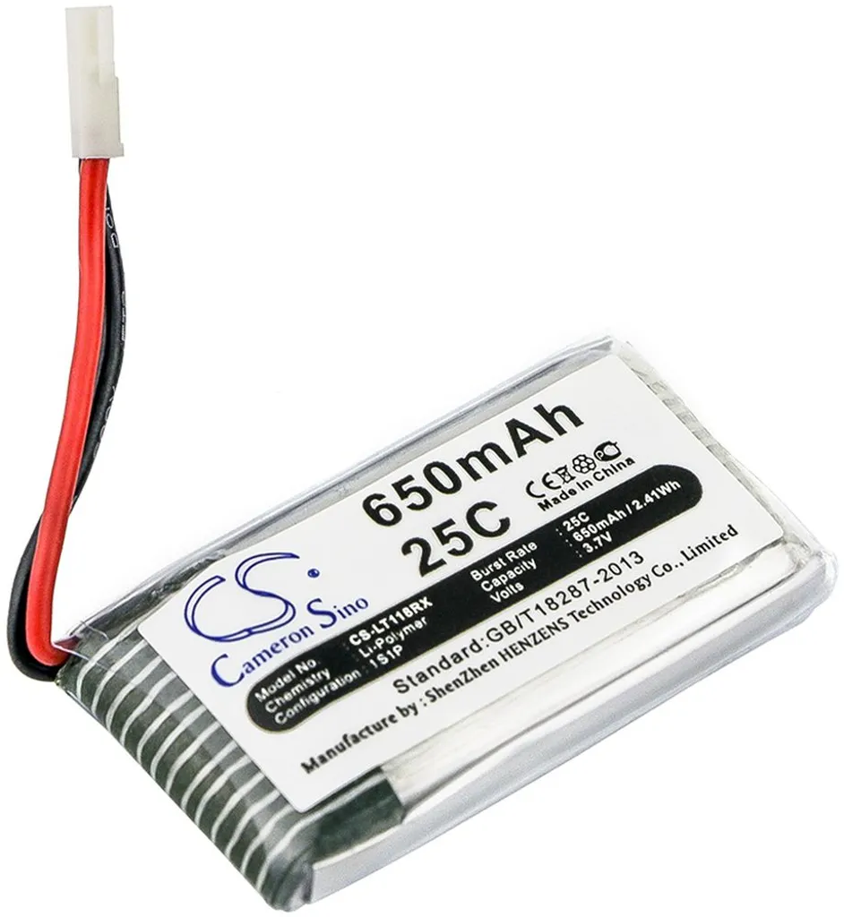 Batteri til Syma X5SC, 3,7V, 650mAh v:1213492