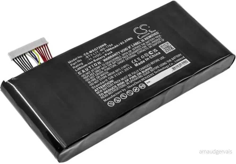 Batteri til Msi GT72VR 6RD, 11.1V, 7500 mAh v:5731024