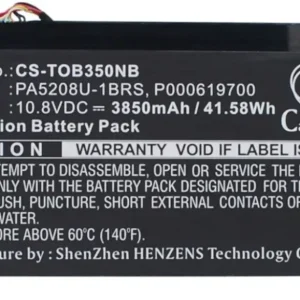 Batteri til Toshiba Satellite Radius 15 P50W-C-104, 10.8V, 3850 mAh v:2573640 Batteri til Toshiba Satellite Radius 15 P50W-C-104, 10.8V, 3850 mAh v:2573640