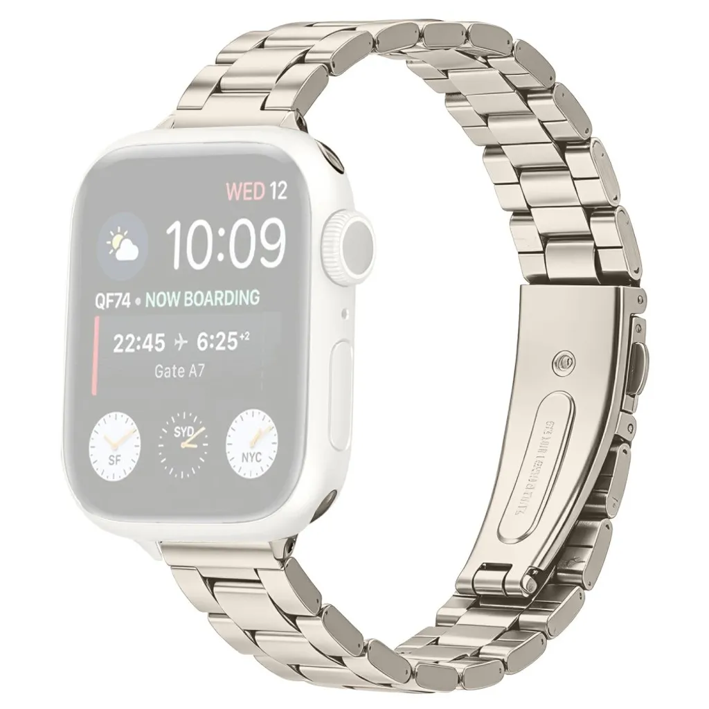 Apple Watch 49/46/44/42mm Klokkereim i rustfritt stål – Sølv v:1326725