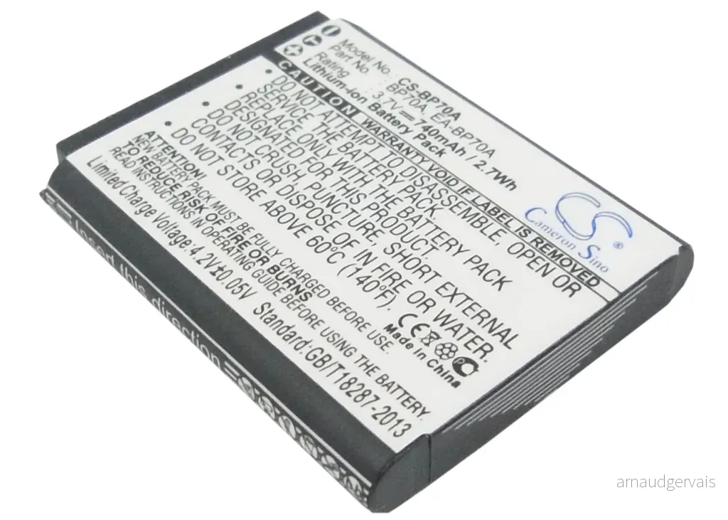 Batteri til Samsung TL205, 3,7, 740mAh v:7684335