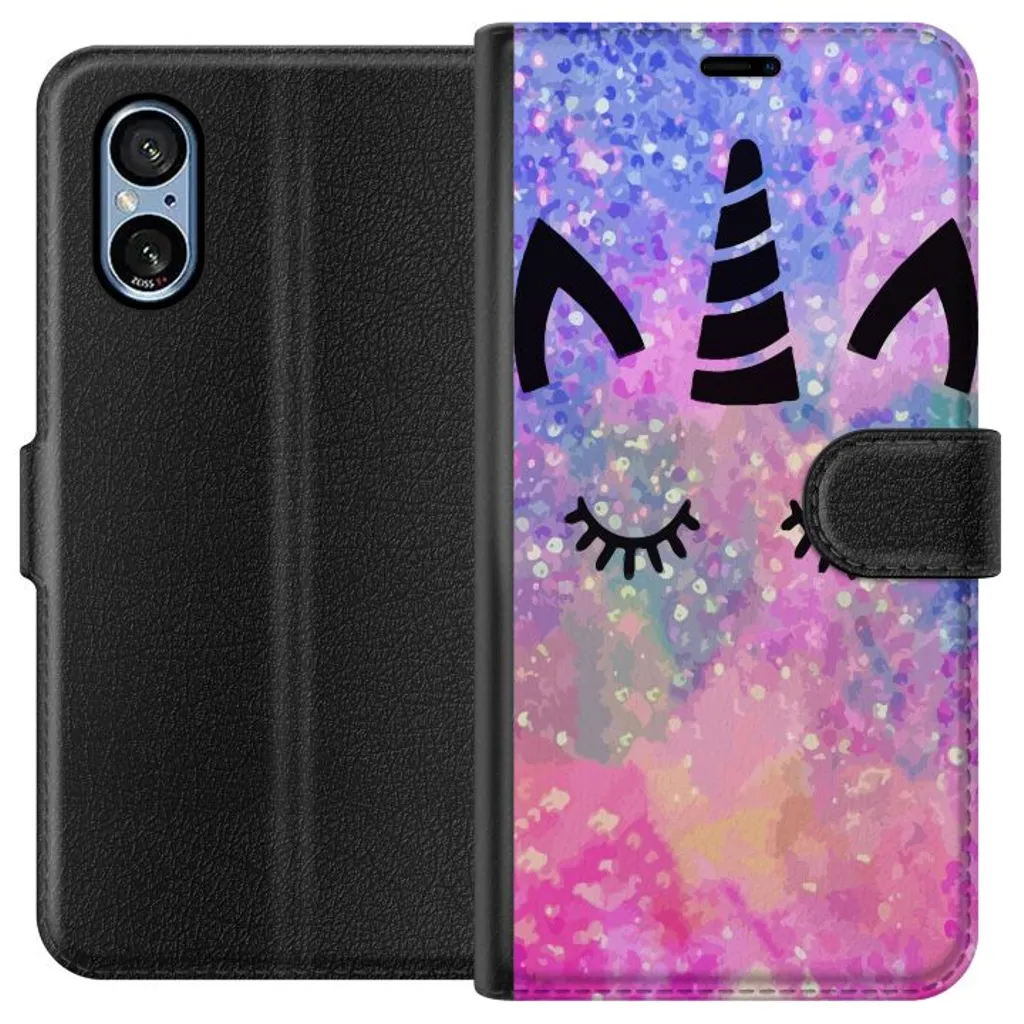 Sony Xperia 10 VI Sort Lommebokdeksel Söt Katt v:2194259