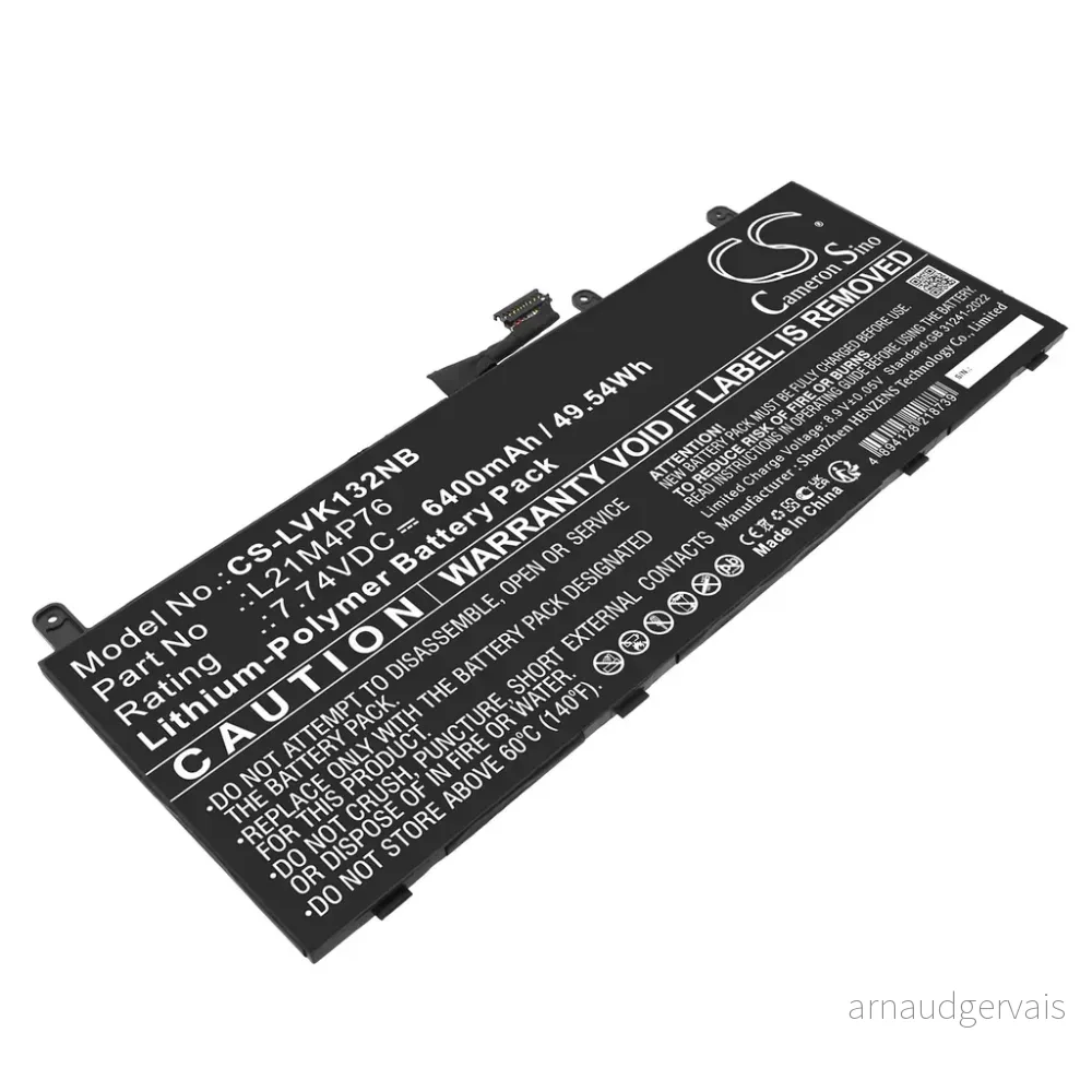 Batteri til ThinkPad X13S GEN 1-21BX000NCX, 7.74V, 6400mAh v:1052647