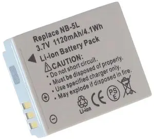Batteri til Canon Digital IXUS 850 IS, 3.6(3.7V), 1120 mAh v:9029650
