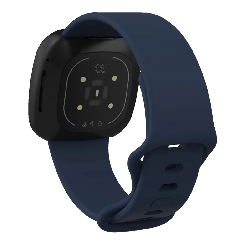 Myk Fitbit Versa 4/ Sense 2 klokkereim – Marineblå v:6262482