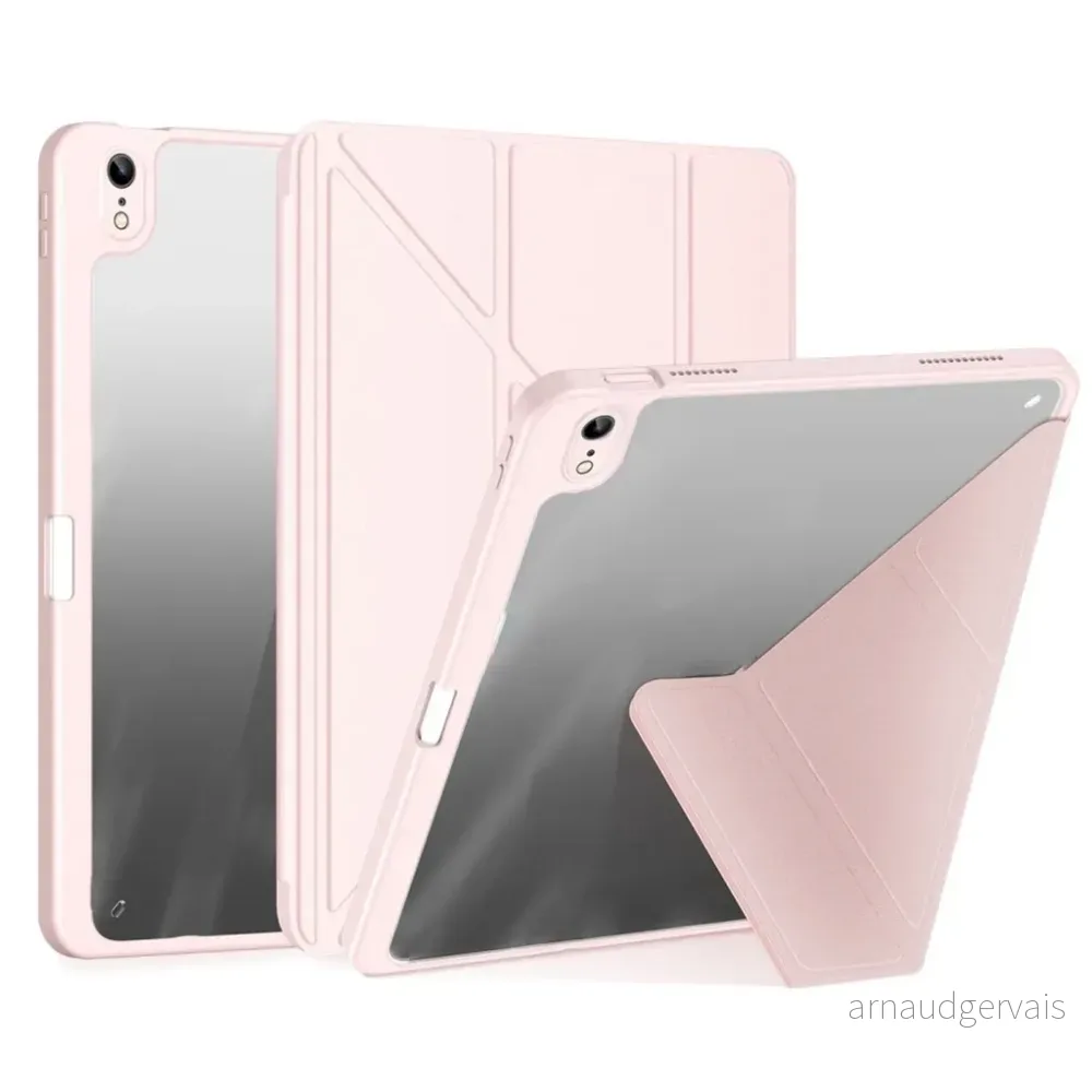 Dux Ducis iPad A16 11" 2025/10.9" 2024 Etui med avtakbart beskyttelsesdeksel/stativ – Rosa v:4238302