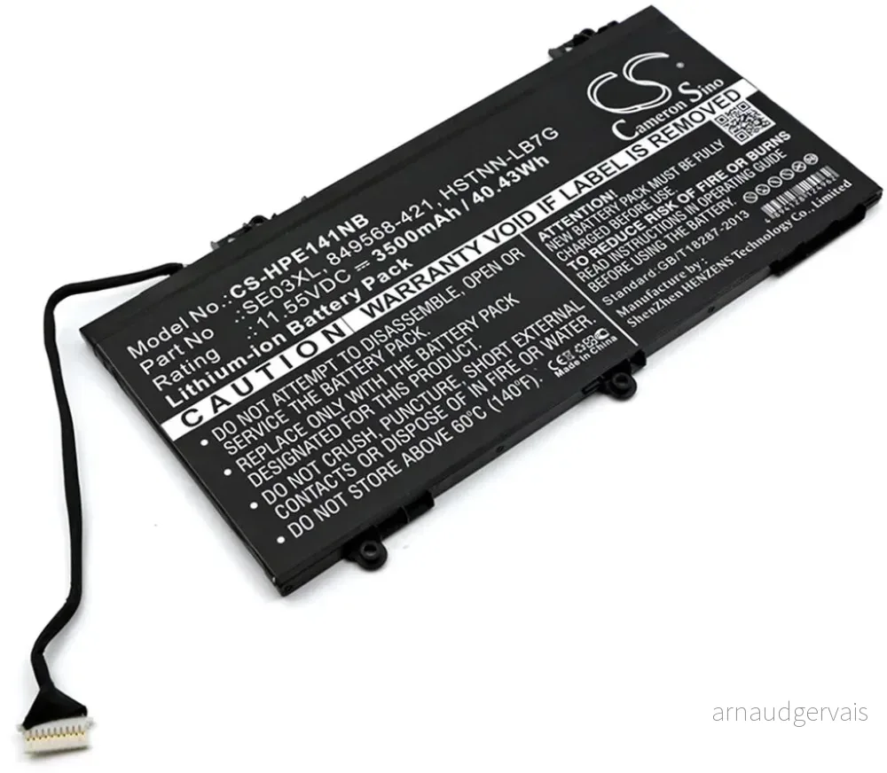 Batteri til SE03041XL for HP, 11,55V, 3500mAh v:8672805