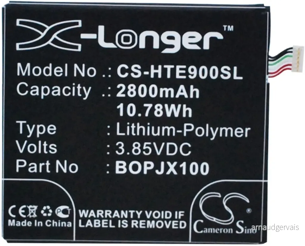 Batteri til HTC One E9w, 3.85V, 2800 mAh v:3380942