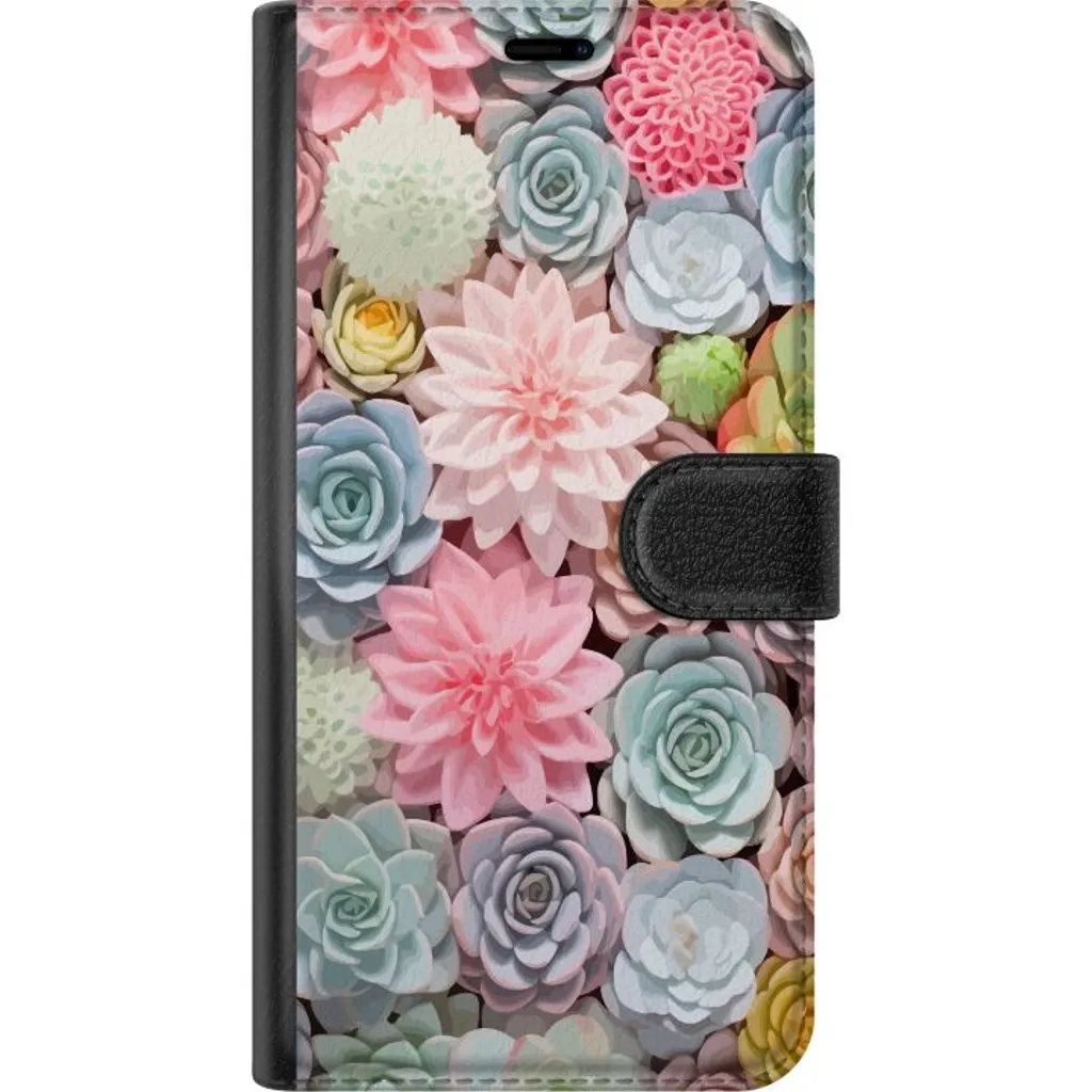 Samsung Galaxy A55 Sort Lommebokdeksel Växter v:3622999 Samsung Galaxy A55 Sort Lommebokdeksel Växter v:3622999