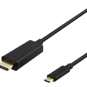 Deltaco USB-C til HDMI-kabel, 4K, HDCP, 1m – Svart v:3549765