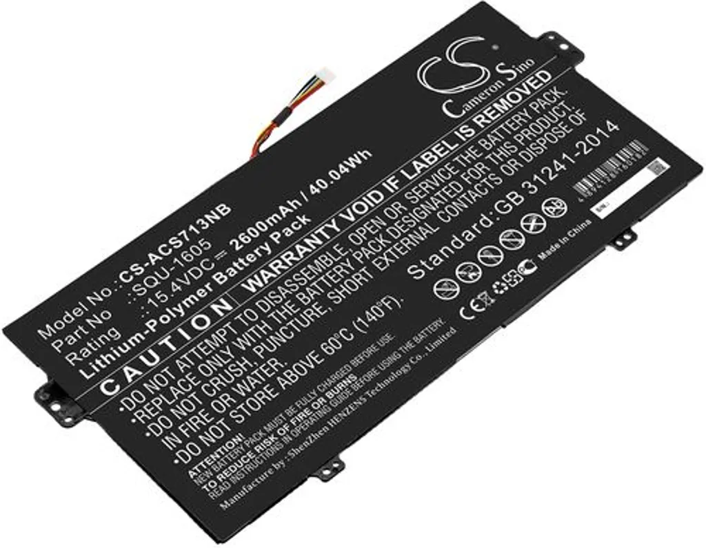 Batteri til Acer Spin 7 SP714-51-M8D7, 15.4V, 2600 mAh v:9224628