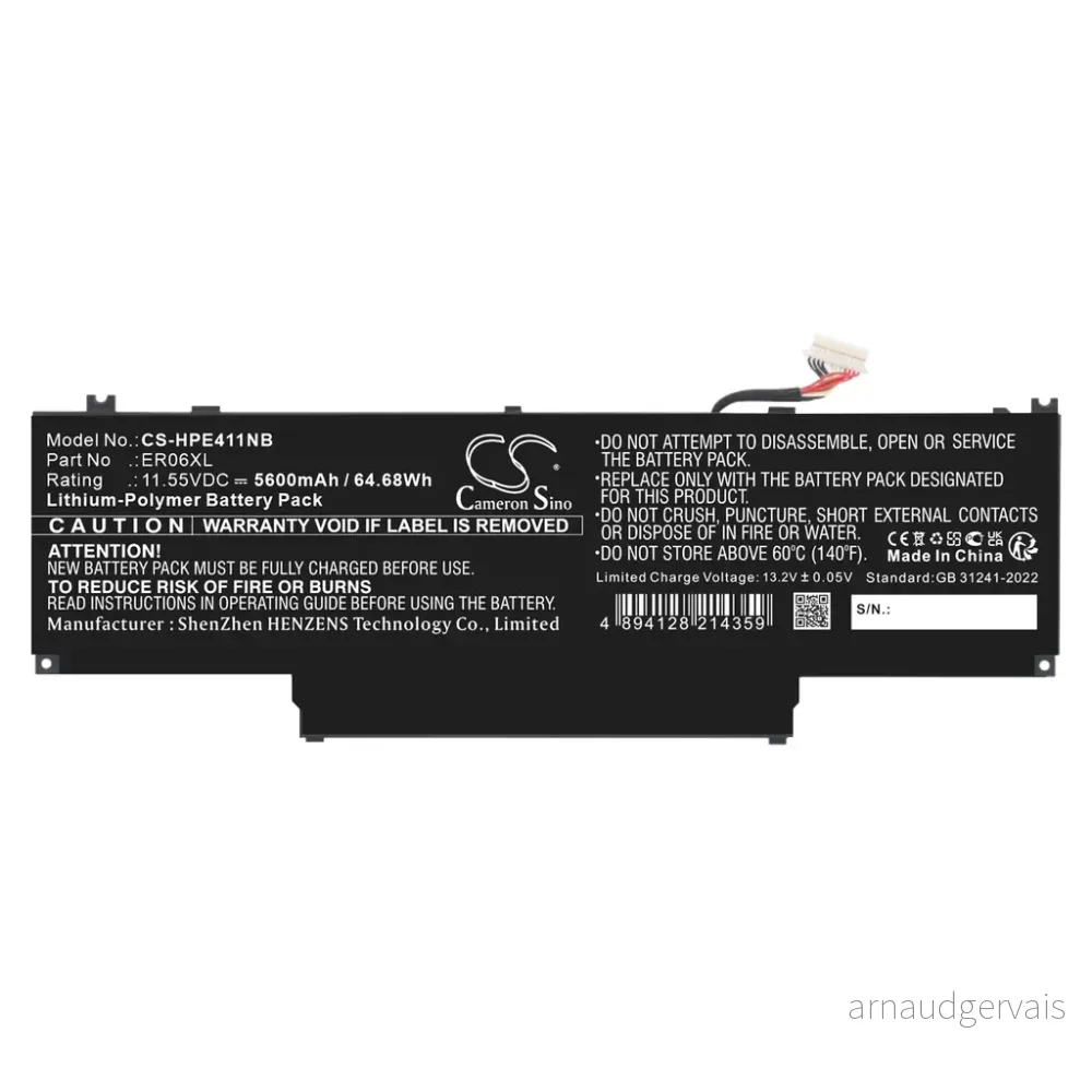 Batteri til N59734-271 for , 11.55, 5600mAh v:4041193