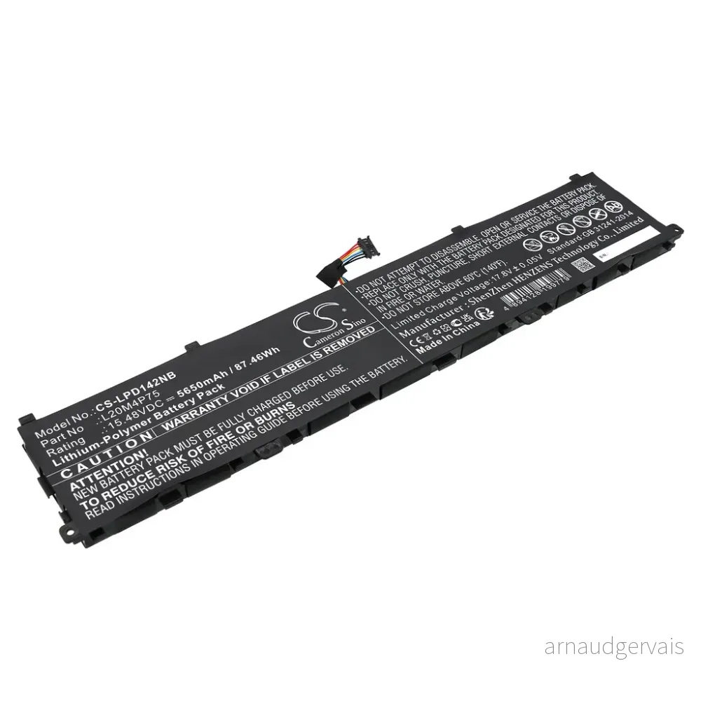 Batteri til ThinkPad P1 Gen 4 20Y30091IU, 15.48V, 5650mAh v:9455199