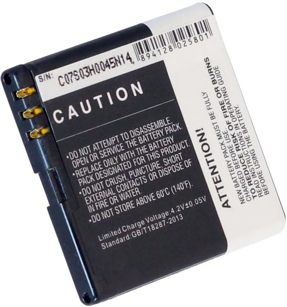 Batteri til Nokia Astound, 3.6V (3.7V), 850 mAh v:2266342