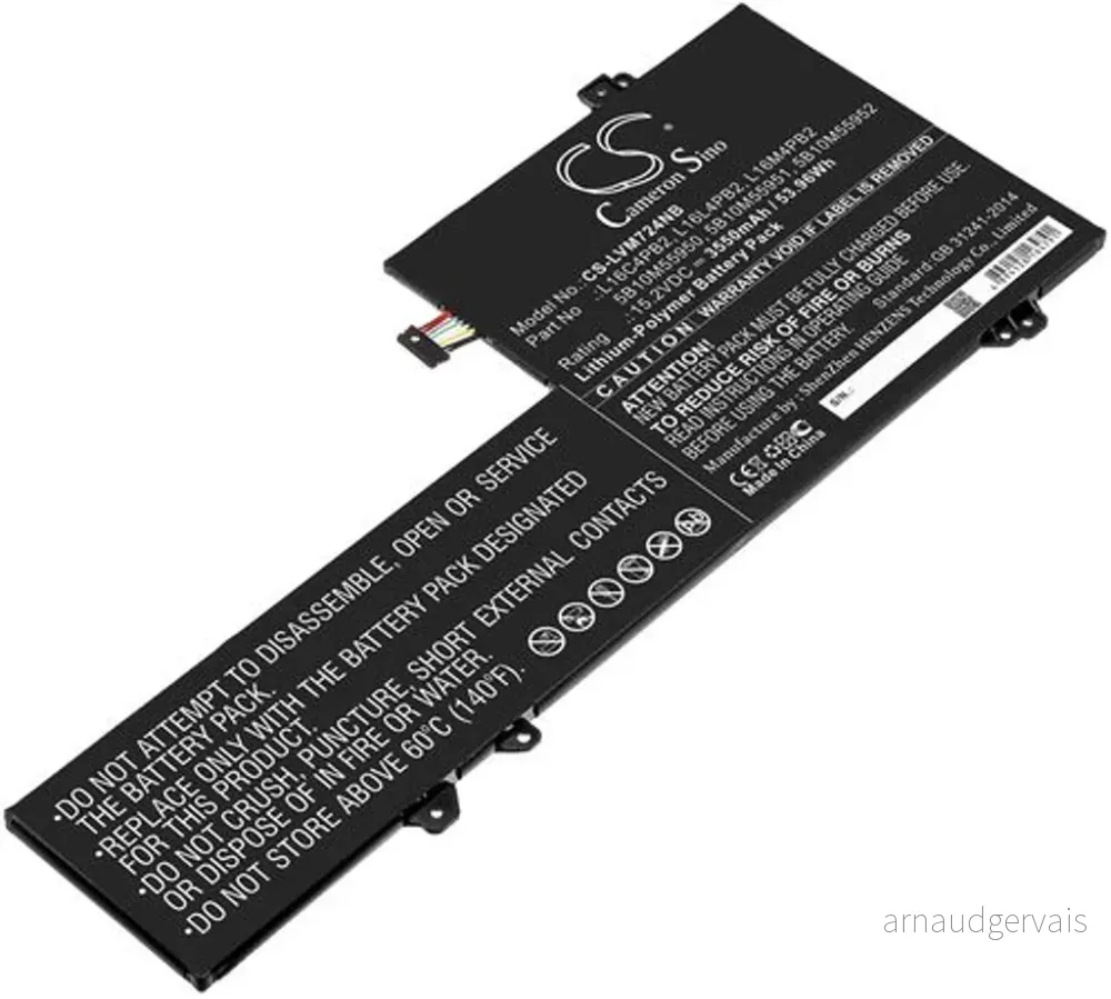 Batteri til Lenovo IdeaPad 720s-14IKB(80XC001PTA), 15.2V, 3550 mAh v:5514615