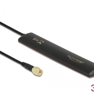 Delock LTE-antenne SMA 3 dBi, Omnidireksjonell – Svart v:9464864 Delock LTE-antenne SMA 3 dBi, Omnidireksjonell – Svart v:9464864