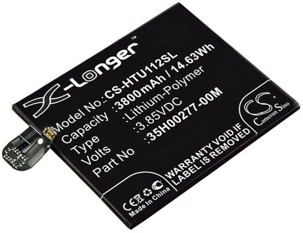 Batteri til 35H00271-01M for HTC, 3.85V, 3800 mAh v:9041585