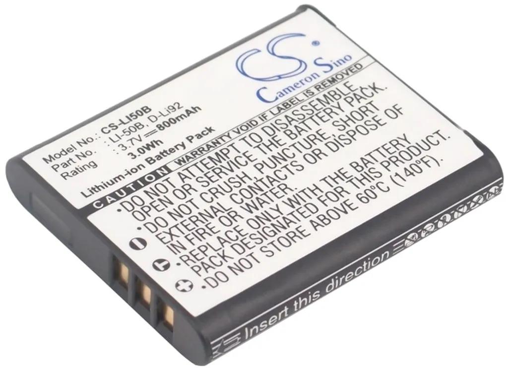 Batteri til Olympus u 730, 3,7V, 800mAh v:5579441