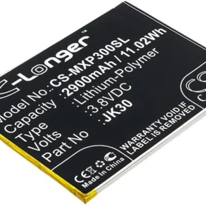 Batteri til JK30 for Motorola, 3.8V, 2900 mAh v:1794352