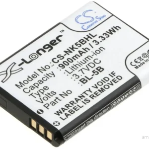 Batteri til Vivitar V8027, 3.7V, 900 mAh v:9572539