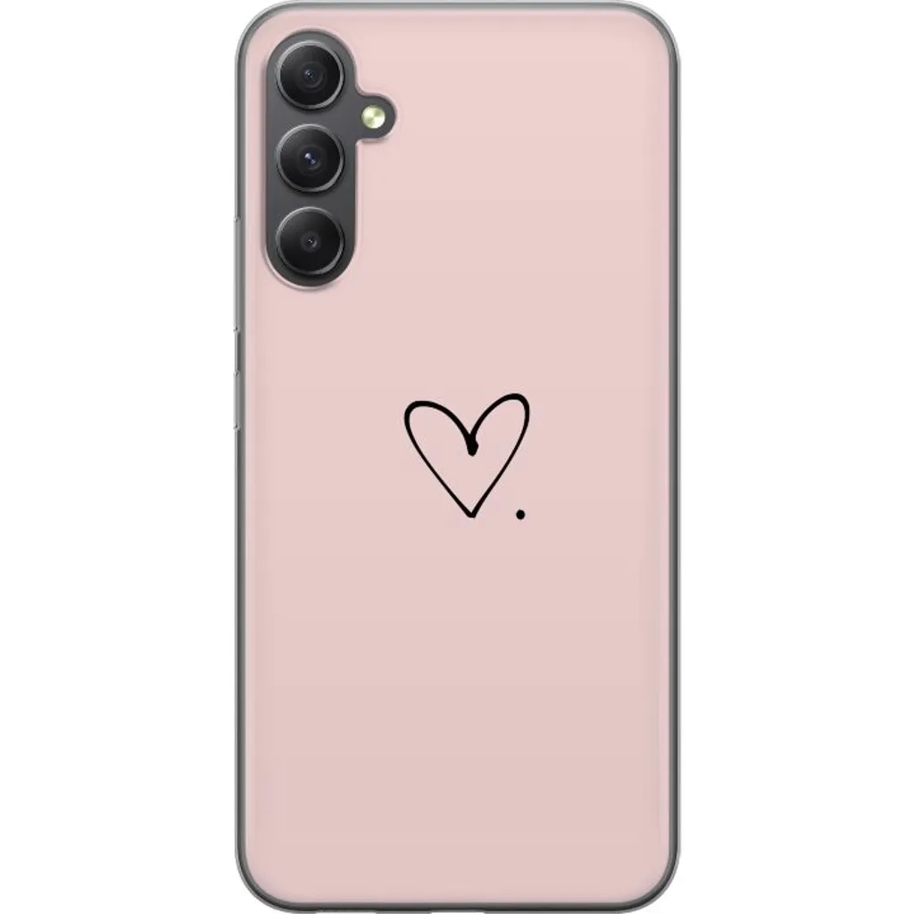 Samsung Galaxy A35 Gjennomsiktig Telefondeksel Hjärta. v:2286507