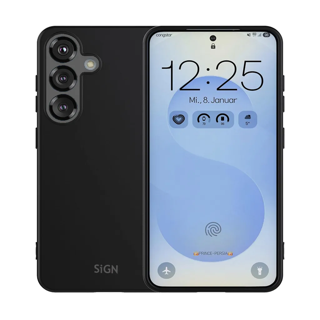 SiGN Liquid Silicone deksel til Samsung Galaxy S25 – Svart v:6923506