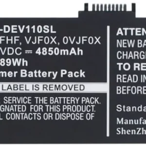 Batteri til 0VJF0X for Dell, 7.4V, 4850 mAh v:7704161