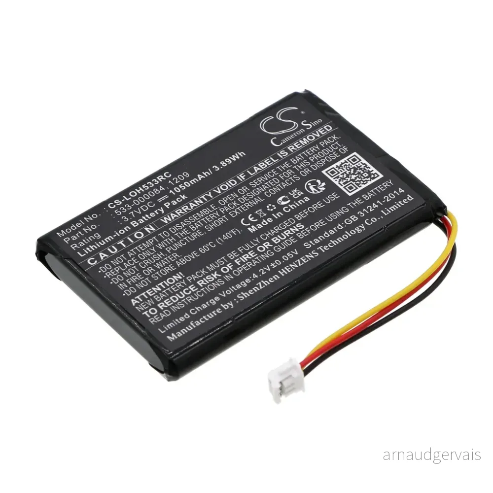 Batteri til Logitech Harmony Ultimate One, 3.7V, 1050 mAh v:1375203