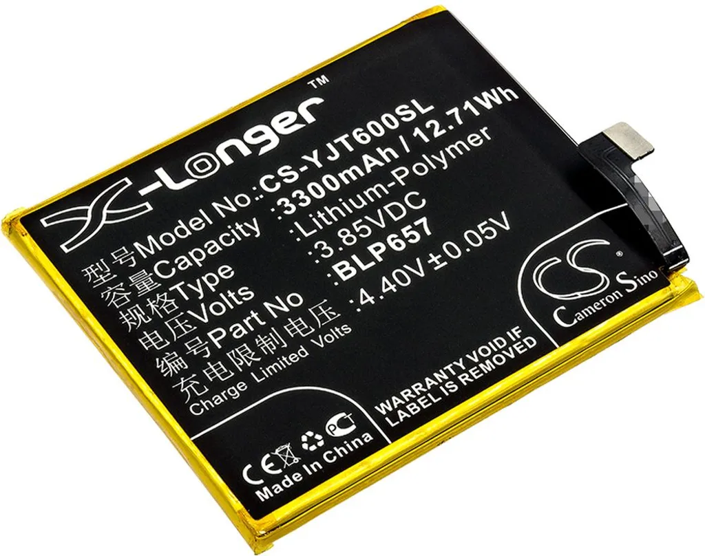 Batteri til Oneplus A6003, 3.85V, 3300 mAh v:5372209