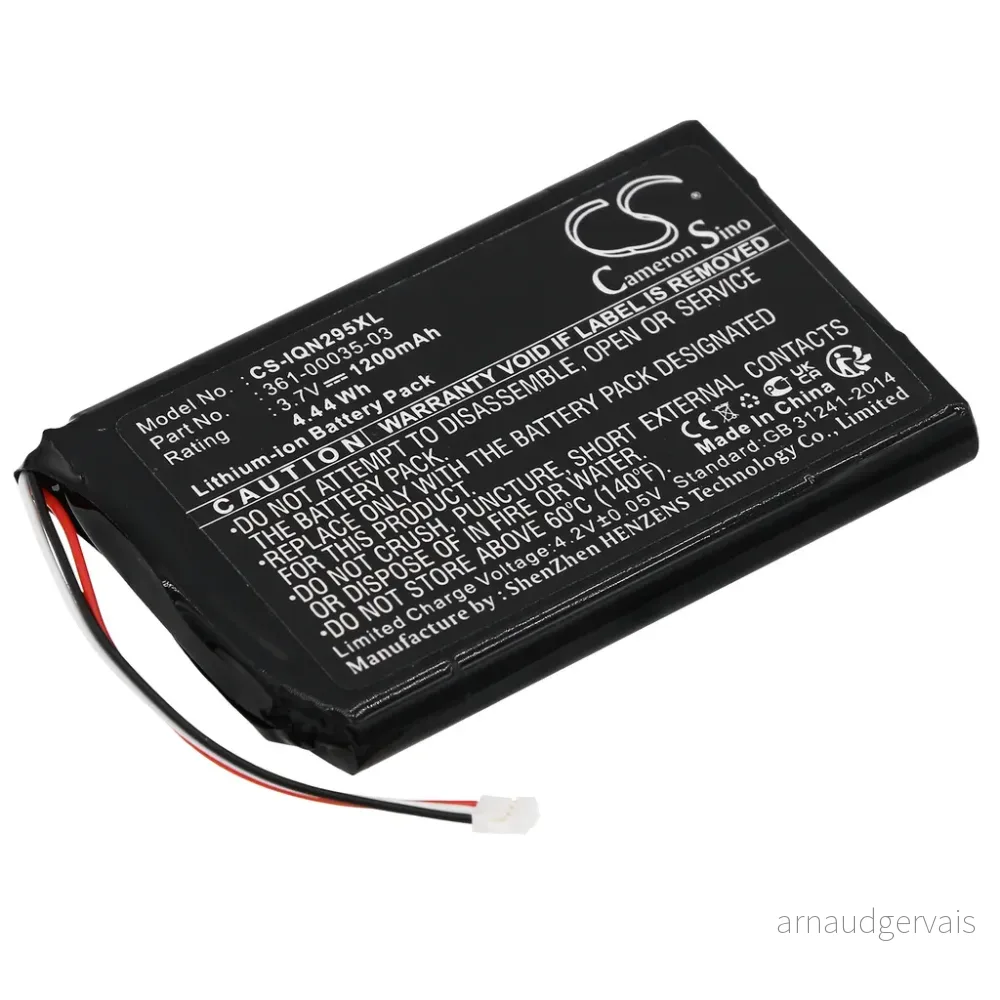 Batteri til Garmin Nuvi 2597 LMT, 3.7V, 1200 mAh v:8709466