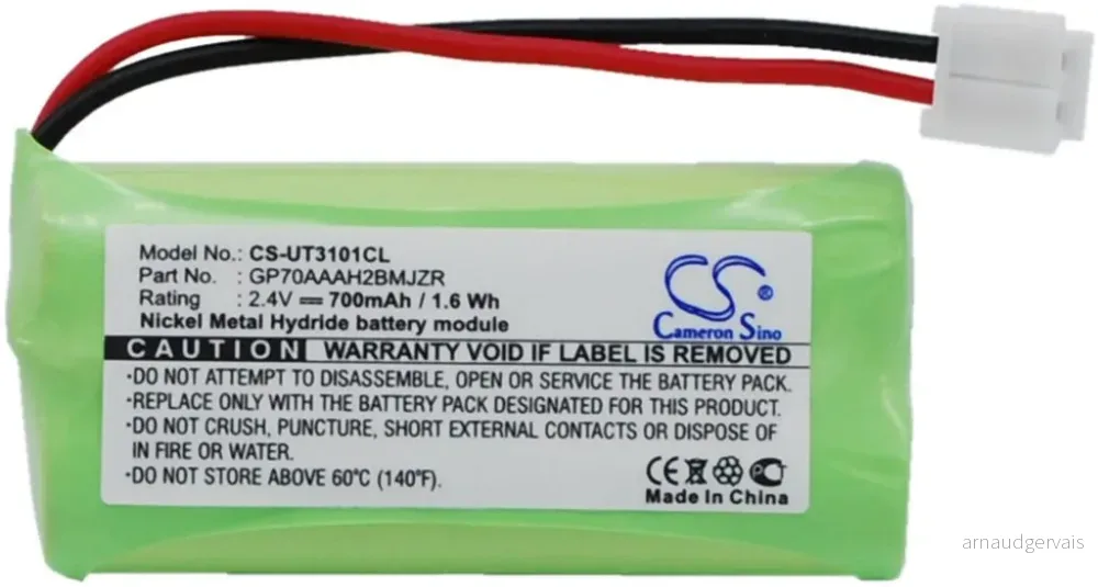 Batteri til Ge 28861, 2.4V, 700 mAh v:8985127