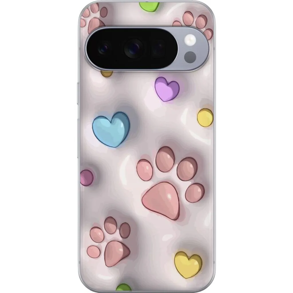 Google Pixel 10 Pro Gjennomsiktig Telefondeksel Fluffiga Tassar v:3841406