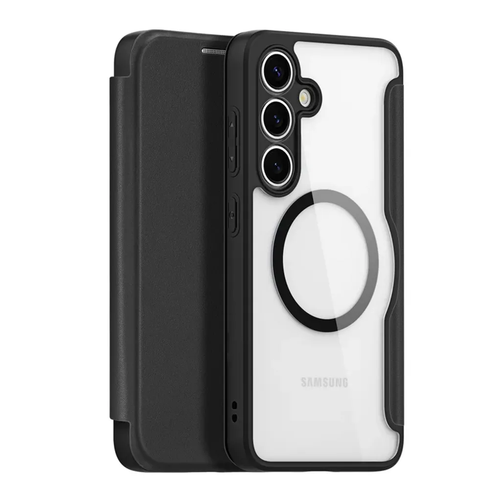 DUX DUCIS Samsung Galaxy S25 Magnetisk Etui – Svart v:9589919 DUX DUCIS Samsung Galaxy S25 Magnetisk Etui – Svart v:9589919