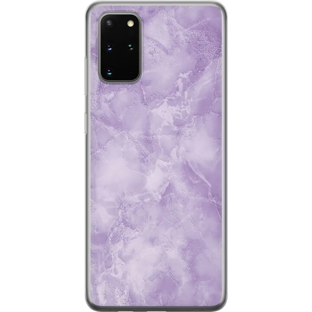 Samsung Galaxy S20+ Gjennomsiktig Telefondeksel Lila marmor v:4776988
