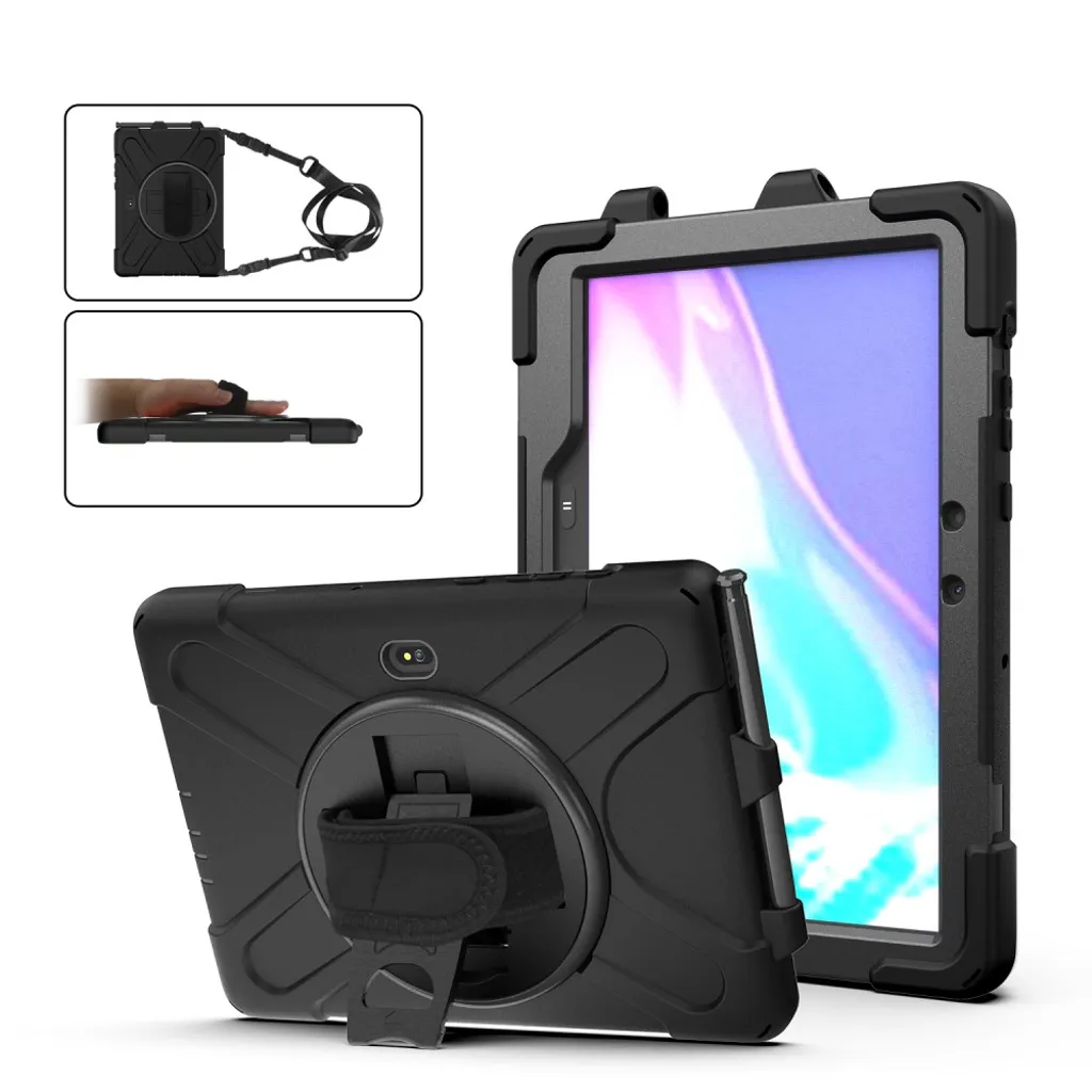 Samsung Galaxy Tab Active Pro-deksel med håndteringsstropp og skulderstropp – Svart v:7276496 Samsung Galaxy Tab Active Pro-deksel med håndteringsstropp og skulderstropp – Svart v:7276496