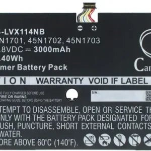 Batteri til 45N1701 for Lenovo, 14.8V, 3000 mAh v:9721589 Batteri til 45N1701 for Lenovo, 14.8V, 3000 mAh v:9721589