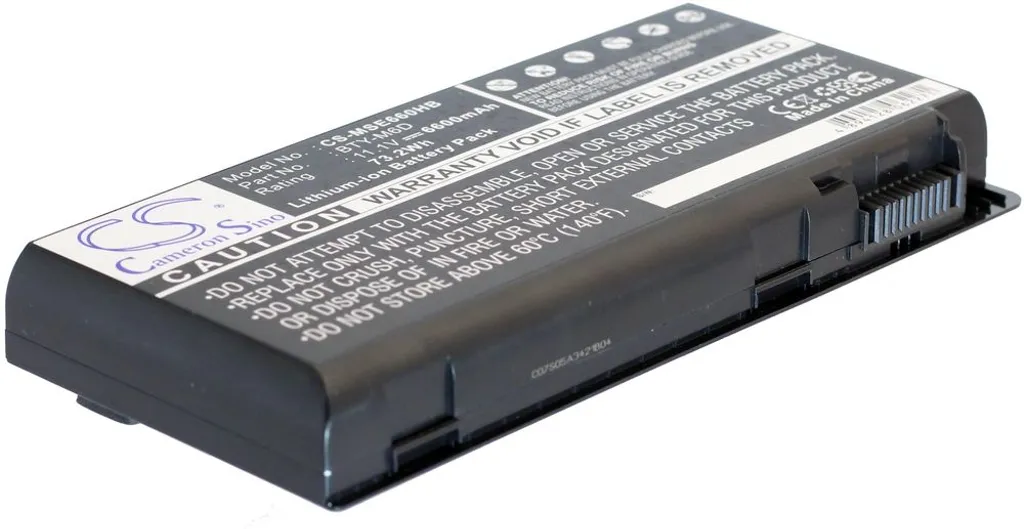 Batteri til BTY-M6D for MSI, 11.1V, 6600 mAh v:5396172
