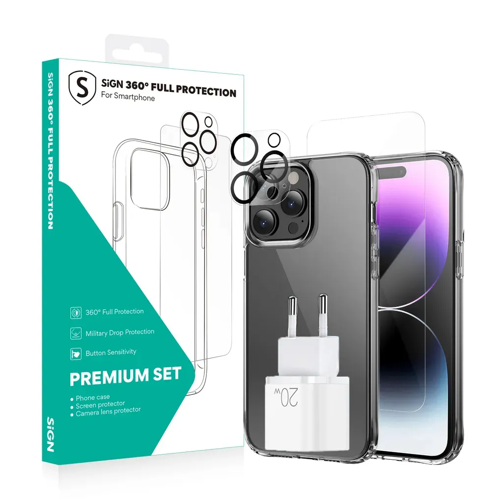 SiGN Star Series 4-in-1 Pakke for iPhone 14 v:8464051 SiGN Star Series 4-in-1 Pakke for iPhone 14 v:8464051