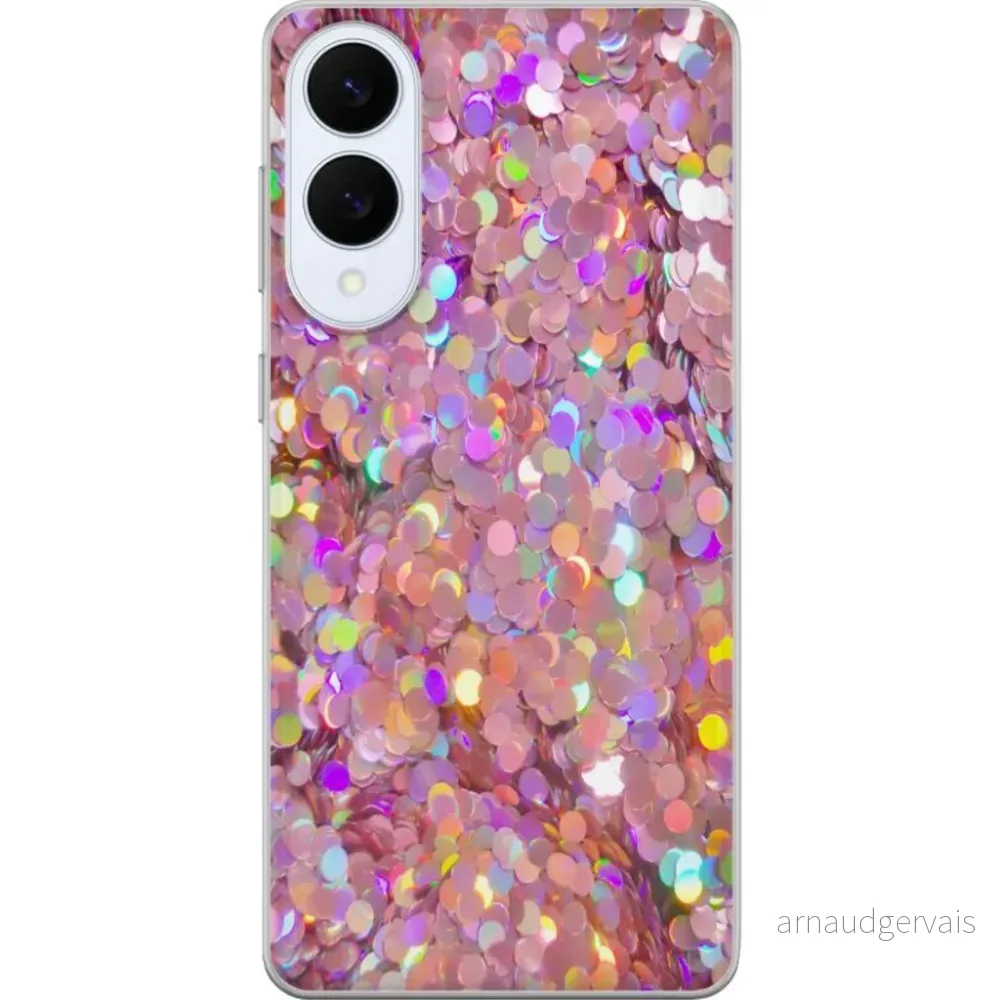Samsung Galaxy S25 Edge Gjennomsiktig Telefondeksel Glitter v:8411411
