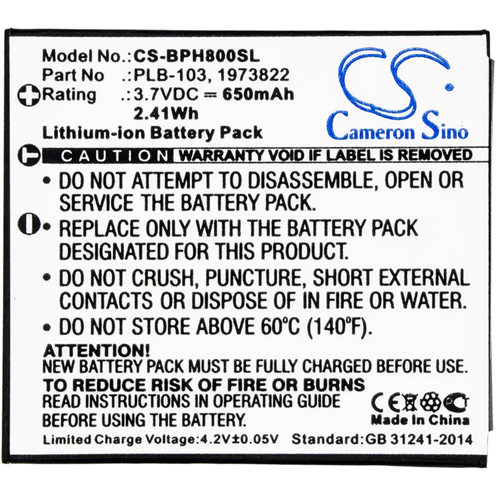 Batteri til 1973822 for Bang Olufsen, 3.7V, 650 mAh v:4197630