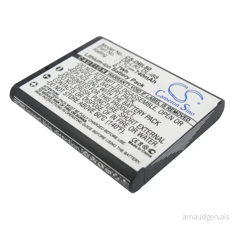 Batteri til Sanyo VPC-CS1EX, 3,7(3,6)V, 740mAh v:7541094