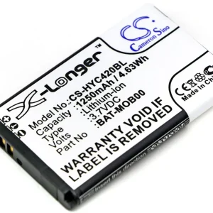 Batteri til 55-003233-01 for Honeywell, 3.7V, 1250 mAh v:3828945
