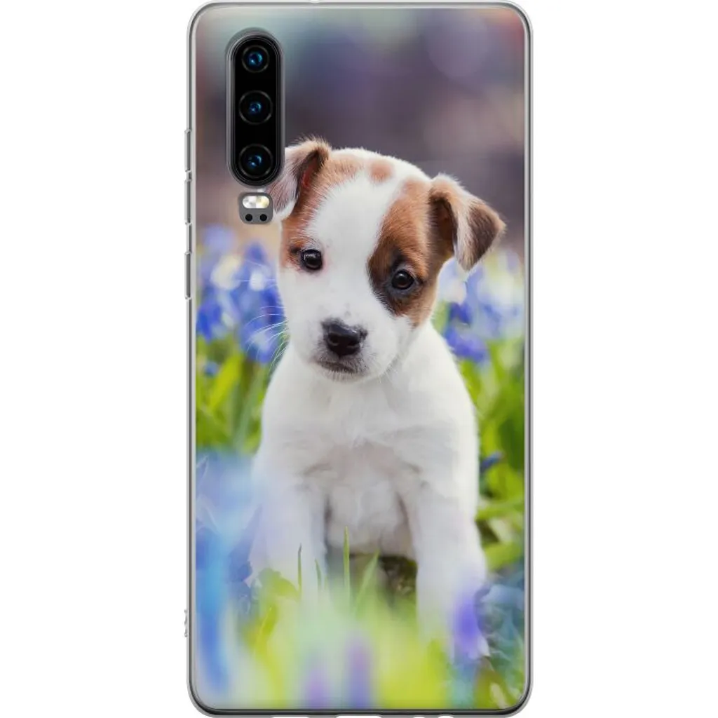 Huawei P30 Gjennomsiktig Telefondeksel Hundvalp v:6126330